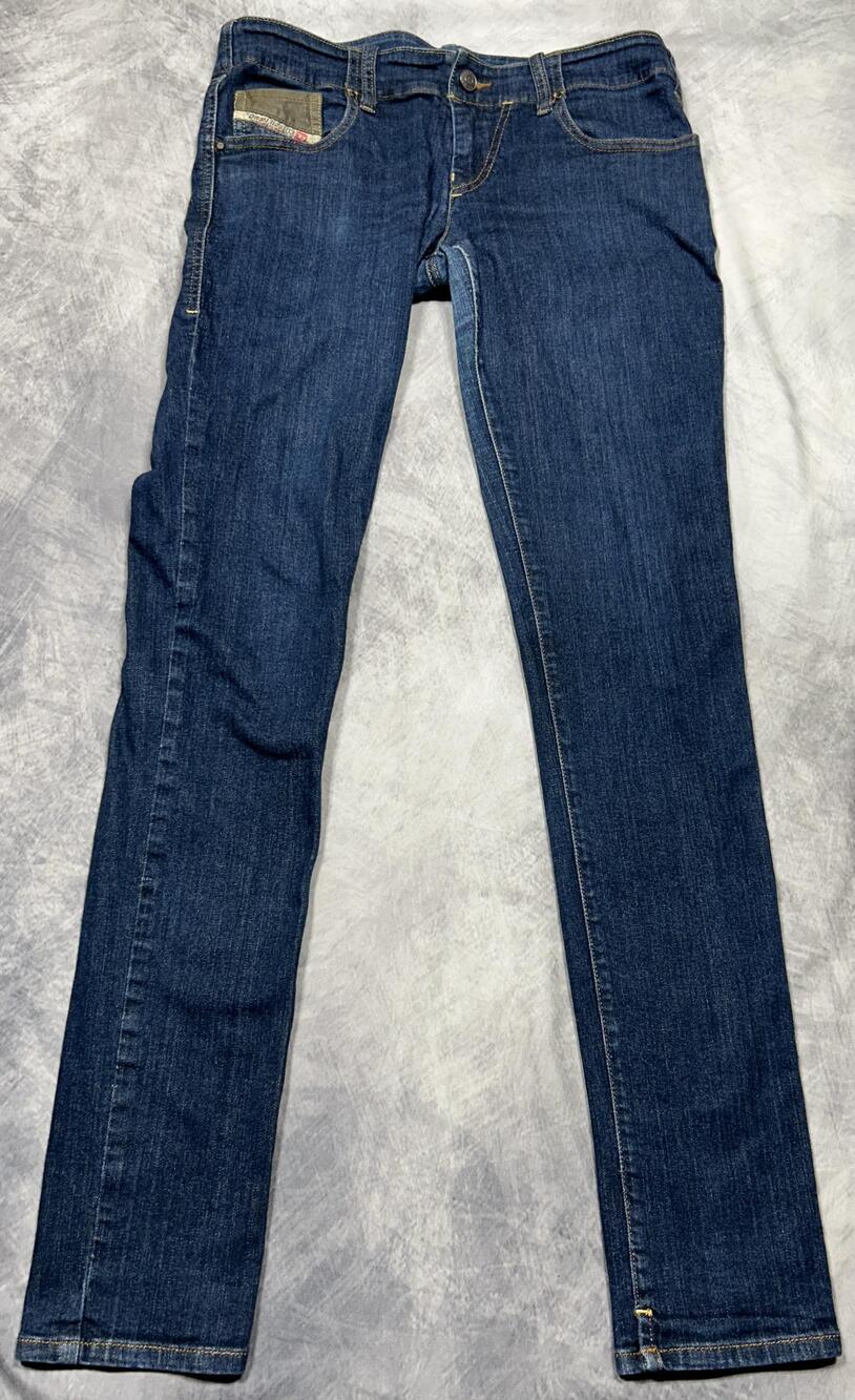 Diesel Grupee Jeans Womens 29x32 Blue Medium Wash Stretch Skinny Denim Low Waist